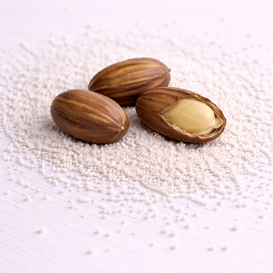 Jojoba beads
incicellar
cosmetic ingredients 
exfoliating jojoba beads