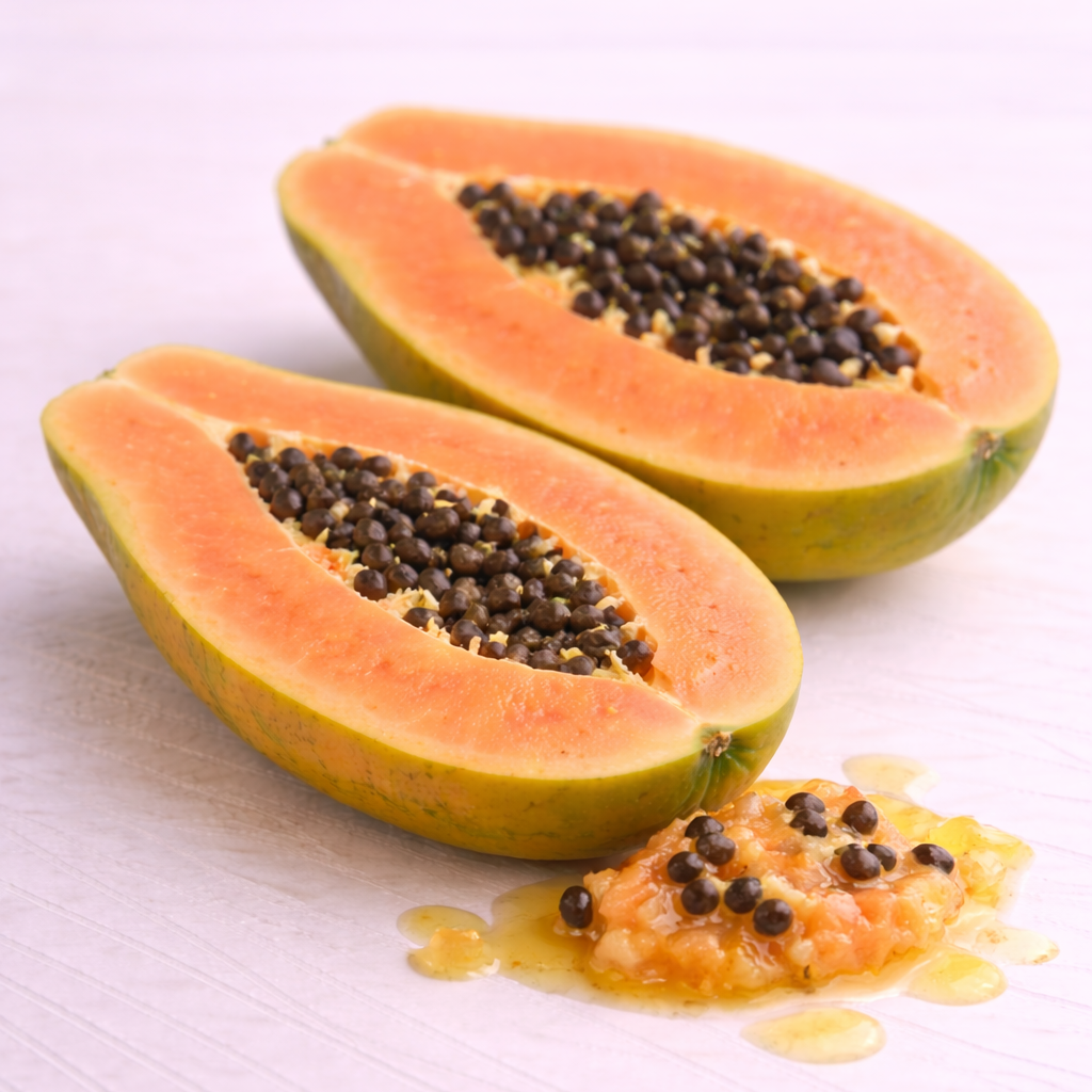 papaya enzyme extract
oil soluble
papaya enzyme 
papaya oil soluble
incicellar ingredients 
cosmetic use ingredients 